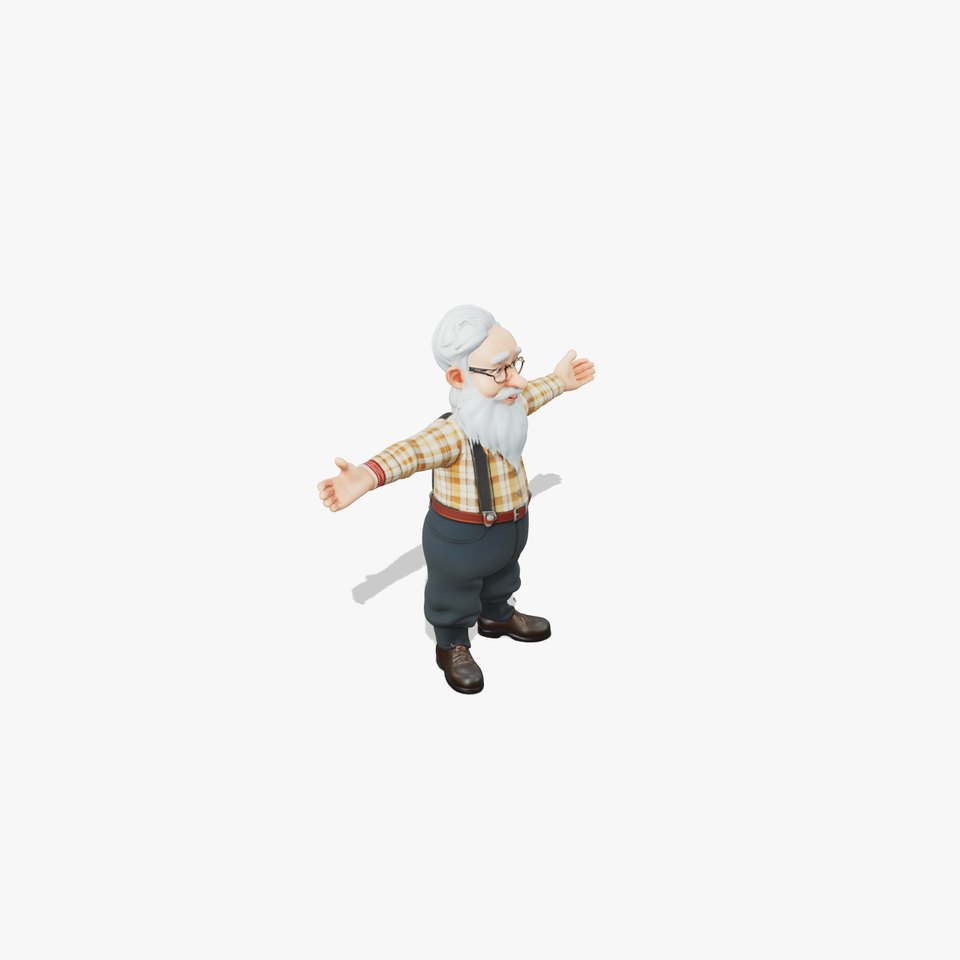 Charming Grandpa Character model pack